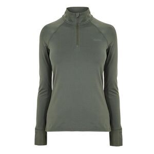 USA Womens/Ladies Plain Long-Sleeved Base Layer Top / Khaki